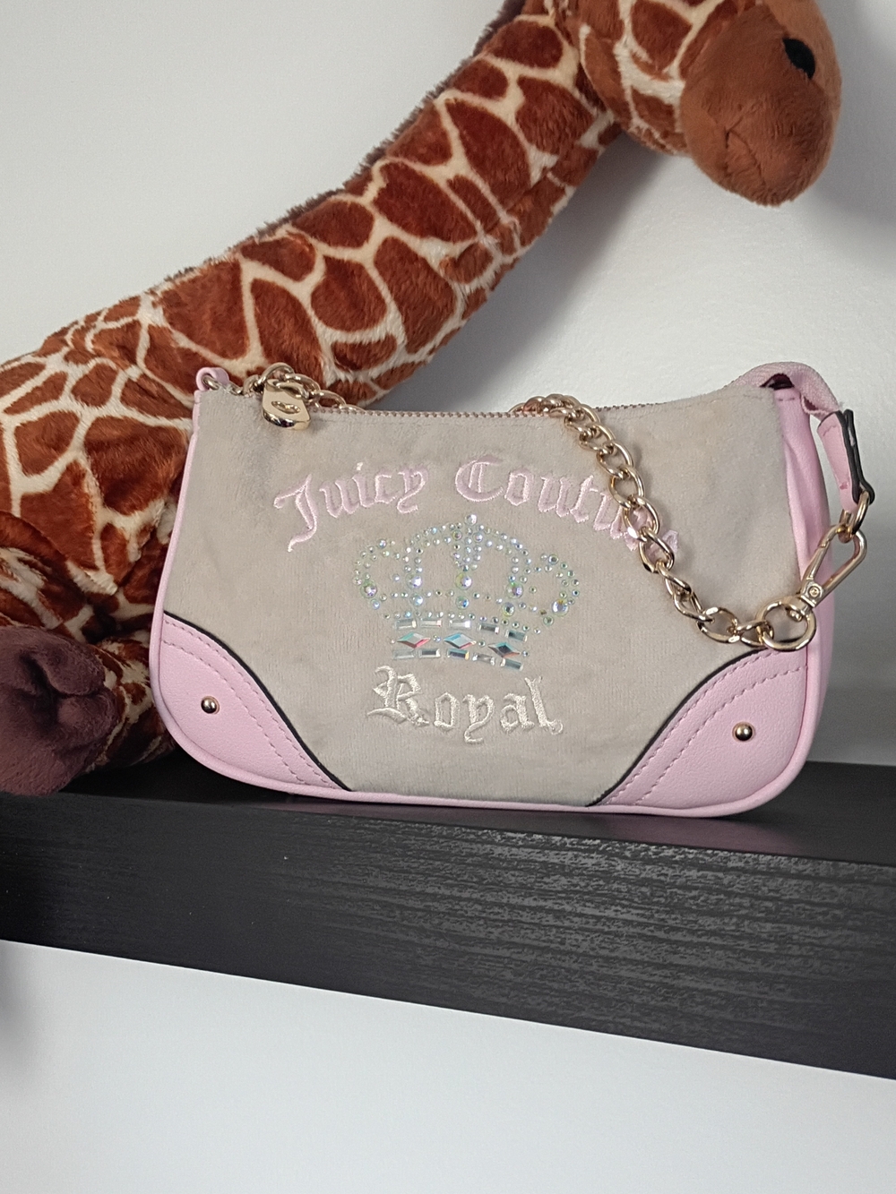 Juicy Couture Pink and Tan Mini Bag
